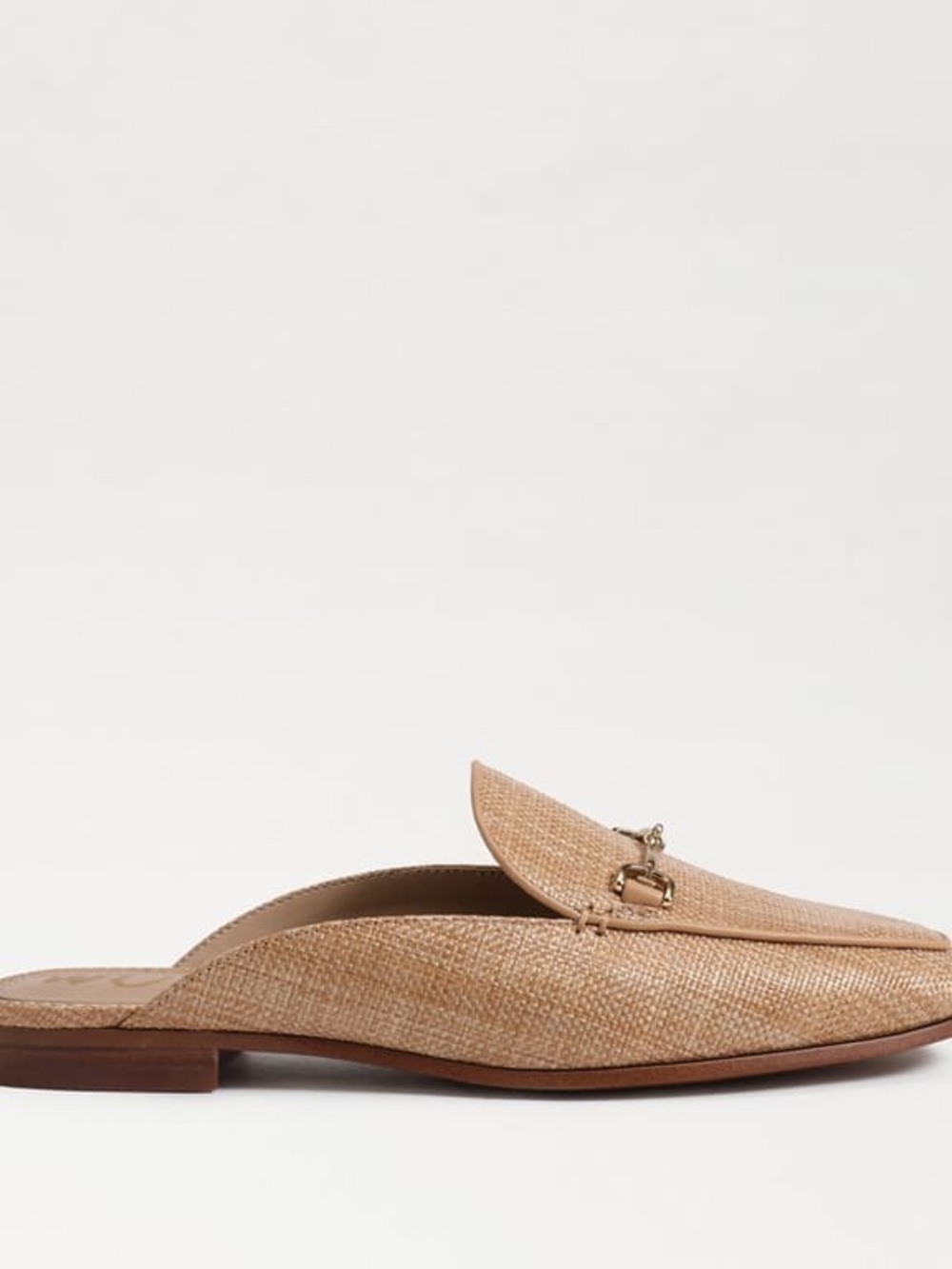 Sam Edelman Linnie Bit Mule Loafer Buff Tan Raffia - Picture 8 of 13